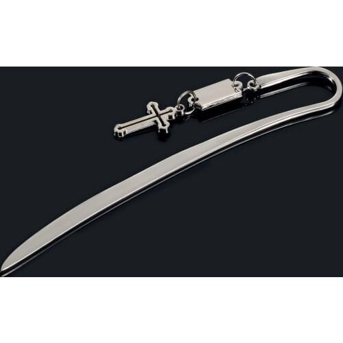 Gift Jesus Cross Charm Metal Bookmark Letter Demolition