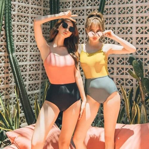 Sexy One Piece Swim Suits Summer Swimsuits May Female Beach 2019 Swimwear Lady Womens 2009 New Spliced Swimsuit For Women