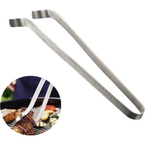 Creative Stainless Steel BBQ Steak Tongs Grill Tongs for Tweezers Metal Food Bread Meat Clips Kitchen Pastry Cooking Tools