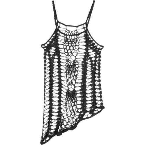 Women Crochet Lace Bikini Swimsuit Cover Up Hollow Out Beach Dress