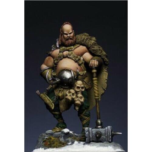 1/24 75MM ancient warrior Thor 75 mm Resin figure Model kits Miniature gk Unassembly Unpainted