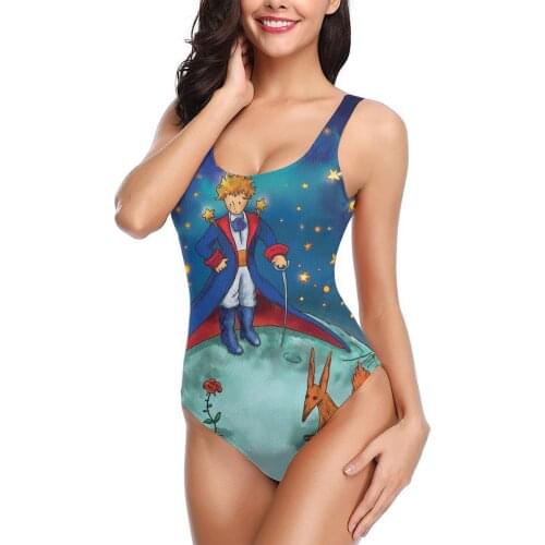 2021 Sexy One Piece Swimsuit Push Up Swimwear Women Monokini Little Prince Swimsuit Bodysuit Bathing Suit Swim Wear