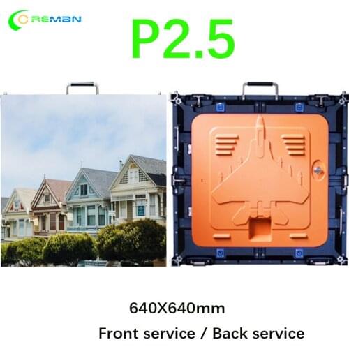 Cost-effective P2.5 indoor 640*640mm 32scan die-casting aluminum cabinet for hd real led display P2.5 P3 P4