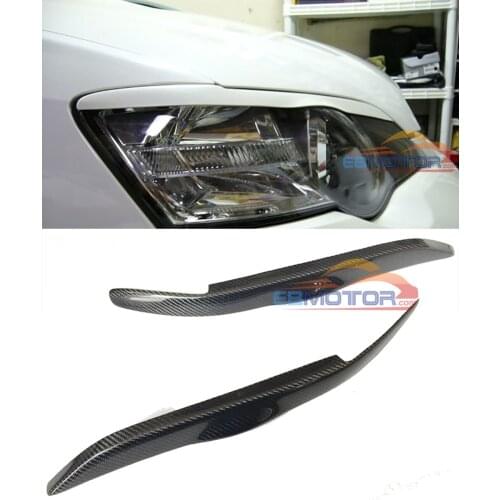 Real Carbon Fiber Headlight Eyelids Eyebrows Covers 1pair For Subaru Legacy 2004-2008 T065
