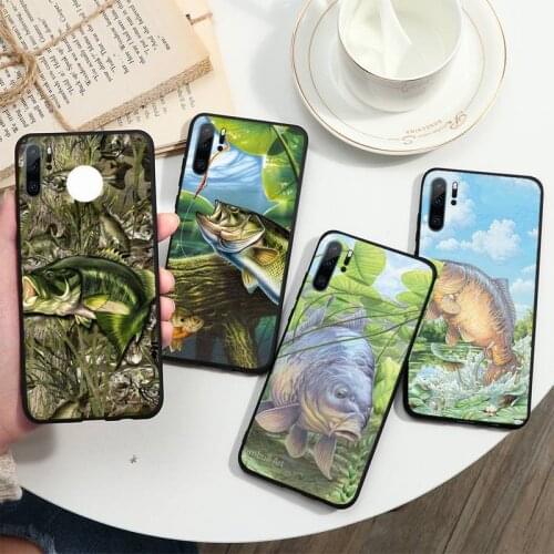 Carp Fishing Phone Cases For Huawei P40 P20 P30 lite Pro P Smart 2019 Mate 40 20 10 Lite Pro Nova 5t