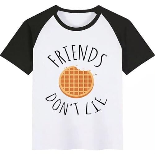 BoysGirls Stranger Things Friends Do Not Lie Cartoon Print T Shirt Kids Funny Clothes Children Summer Short Sleeve Baby T-shirt