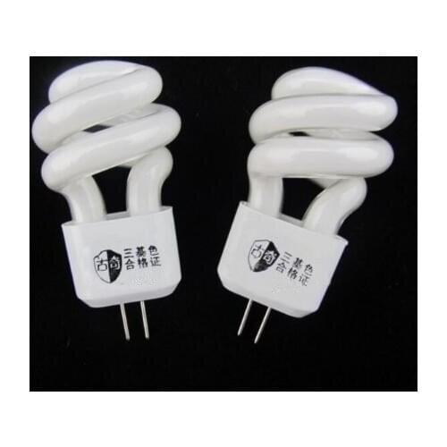 G4 220V Lens Headlight Energy-Saving Light Bulbs Mirror light Aisle Lamp Small Spiral Tube Two Pins g4 Fluorescent light 220v