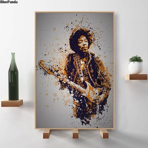 Guitar Hair Art Music Artwork Vintage Poster Minimalist Canvas Print Wall Picture Modern Home Room Wall Decoration