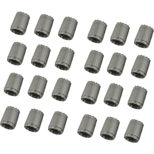 24pcs TPMS Tire Valve Cap Dust Cover Inner O-Ring Durable Nylon