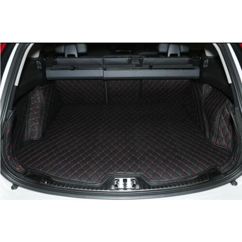 Best quality! Special trunk mats for Volvo V60 2017 waterproof durable luggage carpets cargo mat for V60 2016-2013,Free shipping