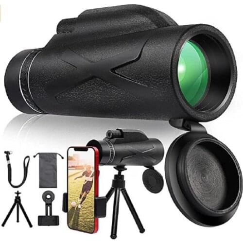 Outdoor Telescopic Single Tube Low Light Level Night Vision HD High Power Clip Mobile Phone Waterproof Telescope
