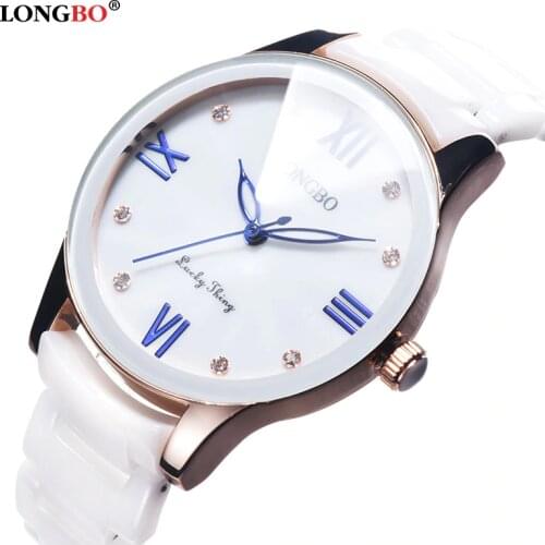2019 New Women Watches Longbo Brand Fashion Top Quality Ceramics Female Quartz Gift Watch Luxury Waterproof Ladies Wristwatches