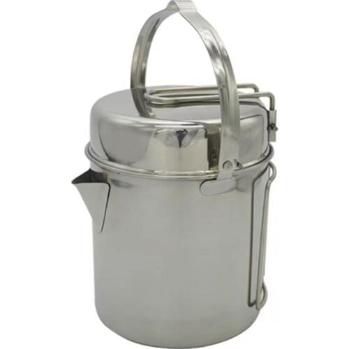 Camping Equipment Foldable Tableware Cooking Utensils Tourist Dishes Nature Hike Pan Set Survival Portable Picnic Accessories