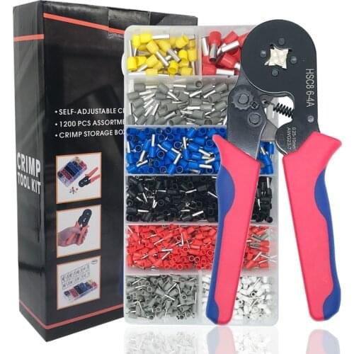 Crimper hsc8 alicate crimping tool 800pcs/1200pcs tube terminals crimping pliers alicates hand tool crimp krimptang