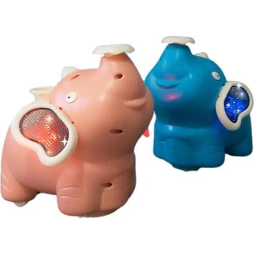 Spraying Baby Elephant Toys Spray Smoke Toys with Balls Battery-powered Walking Baby Electric Light Toys for Boys Girls Gifts