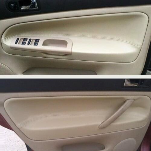 RHD Car Microfiber Leather Door Handle Panel Armrest Cover Trim For VW Passat B5 1998 1999 2000 2001 2002 2003 2004 2005