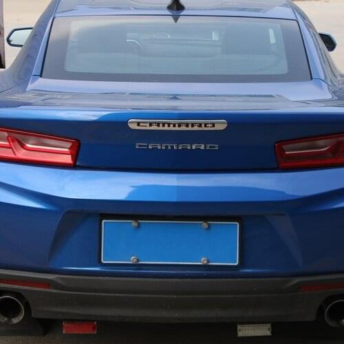 SHINEKA Car Styling Stainless Steel Stop Lamp Cover Brake Light Trim for Chevrolet Camaro 2017