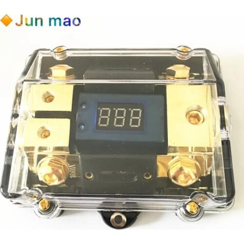 LED Car Audio Distribution Fuse Block Stereo Power Fuses Holder Box With 100A ANL Fuse electronics assortment