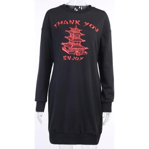 Letter Print Streetwear White Black yellowT Shirt Dress Women Solid Loose Oversized Short Autumn Casual Ladies Mini Dress