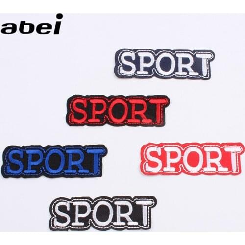10PCS Embroidered Sport Patch Iron On Badge for Man Clothes DIY Fabric Stickers Handmade Boys Bags Shoes Pants Appliques Patches