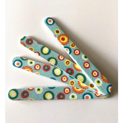 100 Pcs/lot Mini Wood Nail File Wooden Emery Board Baby Nail File