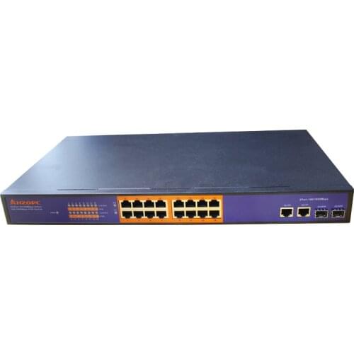 16 port Poe switch +2 Gigabit light / electric multiplexing 16 wireless AP power switch 200W