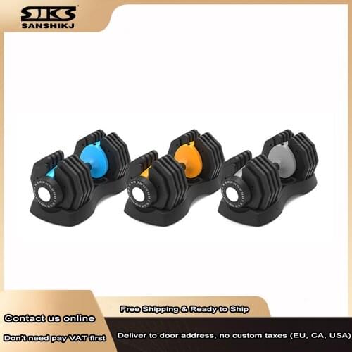 2.5 - 25 KG Adjustable Dumbbell Set Intelligent Gym Dumbbells Automatic Quick ReplacEment Barbell