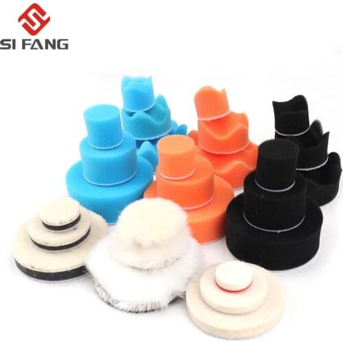 27Pcs Buffing Pad Set Polishing pad set Auto Car Polishing pad Kit for Car Polisher 1inch 2inch 3 inch