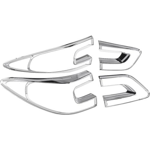 4Pcs Car Tail Light Cover Trim Frame Abs Chrome Decoration For Renault Kadjar 2015 2016 2017 2018 Styling Accessories