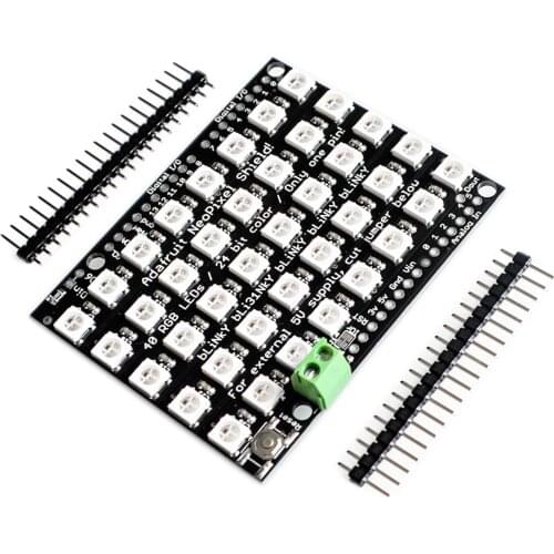 40 bit RGB LED WS2812 Pixel Matrix Shield