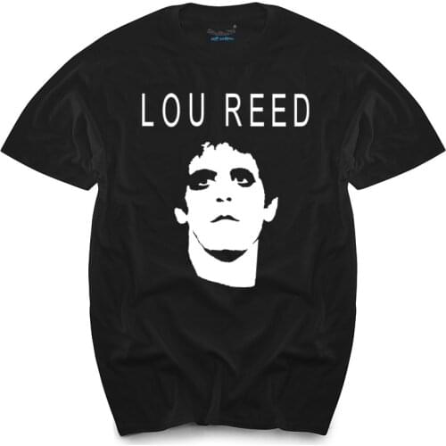 Free Shipping striped shirt Lou Reed Fan men shirt mens top tees fashion summer brand tee-shirt male tops