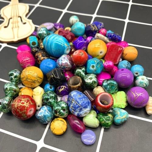 Wholesale New 20g Acrylic Beads mixing Beads Style for DIY Handmade Bracelet Jewelry Making Accessories