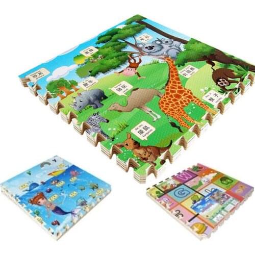 Eva Children Play Mat Puzzle Mats Diy Foam Crowing Carpets for Carpet Mat Indoor Rug Game Pad Foam Educational Toy Gift