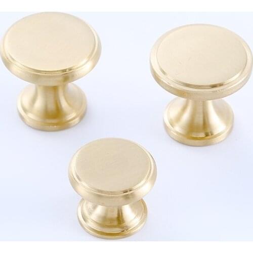 Door Knob and Handles Modern Simple Matt Silver Brass Cupboard Wardrobe Dresser Shoe Box Desk Drawer Cabinet Knobs Pulls Knobs