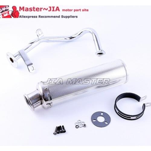GY6 50 80 Scooter Performance Exhaust full System Gy6 50cc 137qma 139qmb engine Chinese Scooter Parts