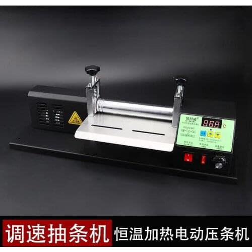 Electric adjustable speed leather Non-woven fabric draw machine, manual glue dispenser machine, leather press laminating machine