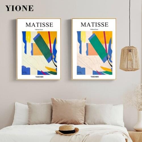 Matisse Abstract Geometry Canvas Paintings Nordic Color Block Wall Art Picture Posters and Prints Living Room Bedroom Decoration