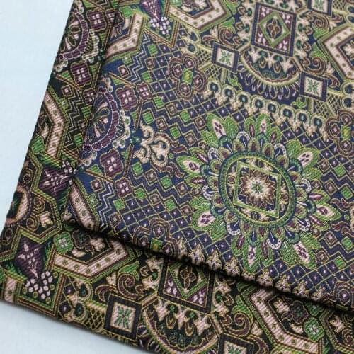 Chinese vintage embroidery Silk fabric gold brocade Satin fabric for DIY bag COSPLAY/Kimono/Stage suit 1order=1meter