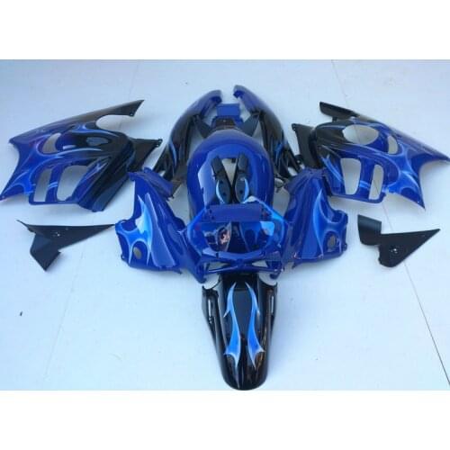 Custom Motorcycle Fairing kit for HONDA CBR600F3 95 96 CBR600 F3 CBR 600F3 1995 1996 ABS Flames blue Fairings set+gifts HJ07