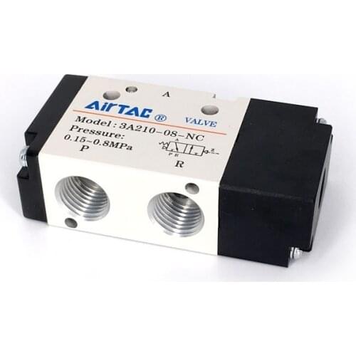 AirTac Pneumatic Air Control Component 3A210-08/3A220-08/3A310-10/3A110-06 Solenoid Valve