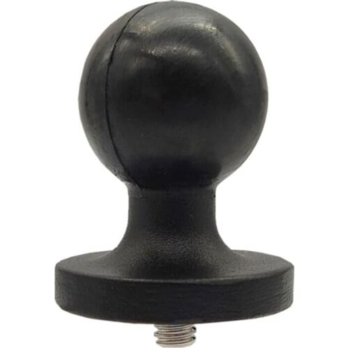 Motorcycle Handlebar Clamp Base 1 Inch Rubber Ball Head Mount for Gopro Action Cameras Cellphones Bracket Accessories