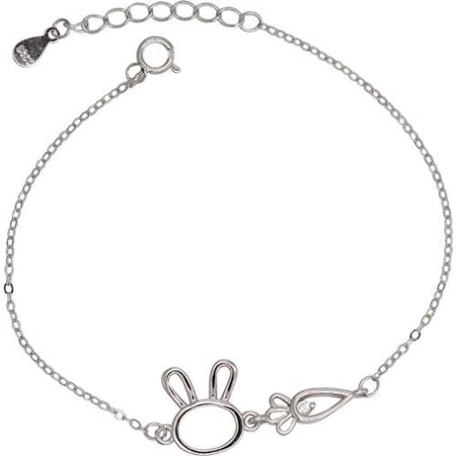 Cute Rabbit Carrot Bracelet for Women Korean Fashion Summer Simple Dating Charm Animal Jewelry 2021 Trend Teen Girl Friend Gift