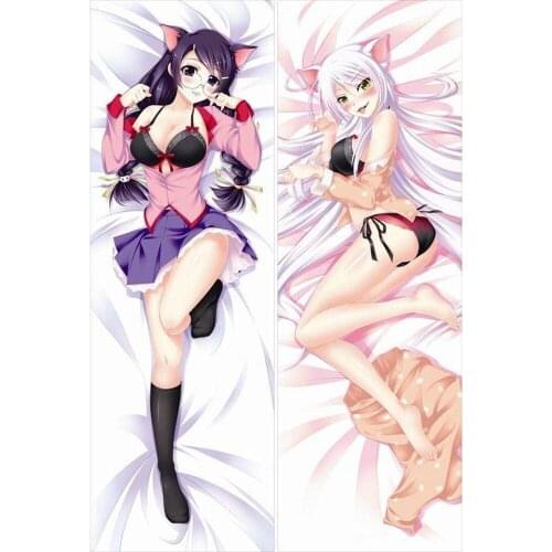 Customize Japanese Anime Nekomonogatari Hanekawa Tsubasa Throw Otaku Dakimakura Gifts Bedding Hugging Body Pillow Case 150x50 CM