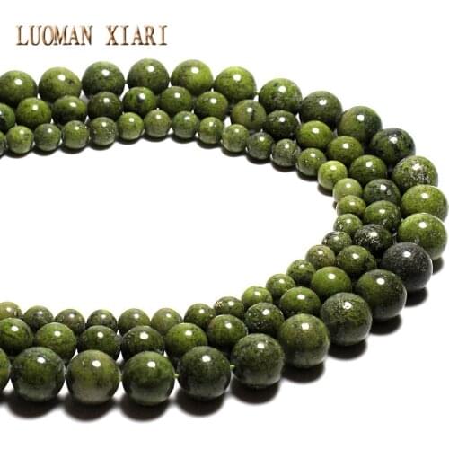 New Top Green Lapis Lazuli Sodalite Natural Stone Round Loose Beads For jewelry Making Agat 6/8/10/12MM Bracelet Strand DIY