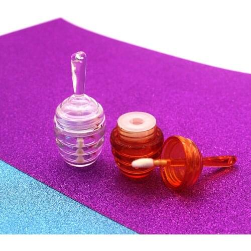New Style 8ml Honeycomb Shaped Plastic Lip Gloss Tube Lipgloss tube container DIY Lip Glaze Bottle Empty Cosmetic Container
