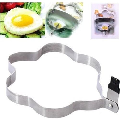 Useful 1Pcs Stainless Steel Kitchen Cooking Tools Wintersweet flower Shaped Biscuit Mold Fried Egg Pancake Mold