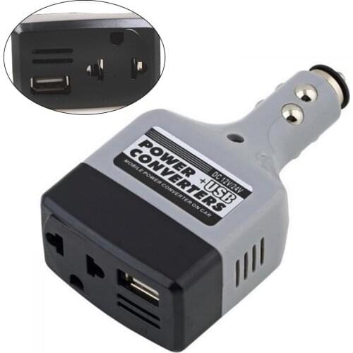Portable DC 12V/24V to AC 220V USB Car Power Inverter Converter Charger Adapter инвертор 12v 220v преобразователь 12в 220в