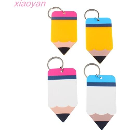 1pcs) KC010- Acrylic Pencil Keychain Teacher Appreciation Gift, Tutor, Educator, Backpack Tag (Custom MOQ50pcs)