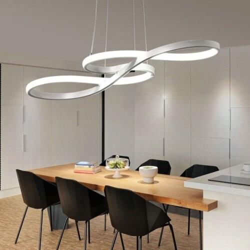 Modern Minimalist Ceiling Pendant Light for Kitchen Living Dining Room Decoration Style Lamp LED Music White Lighting Fixture