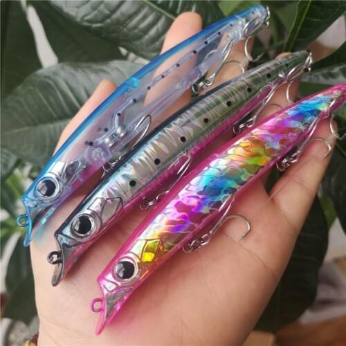 SWOLFY 3PCS New Hard Poper Fishing Lure 14cm 18g Topwater Fish Baits Tackle